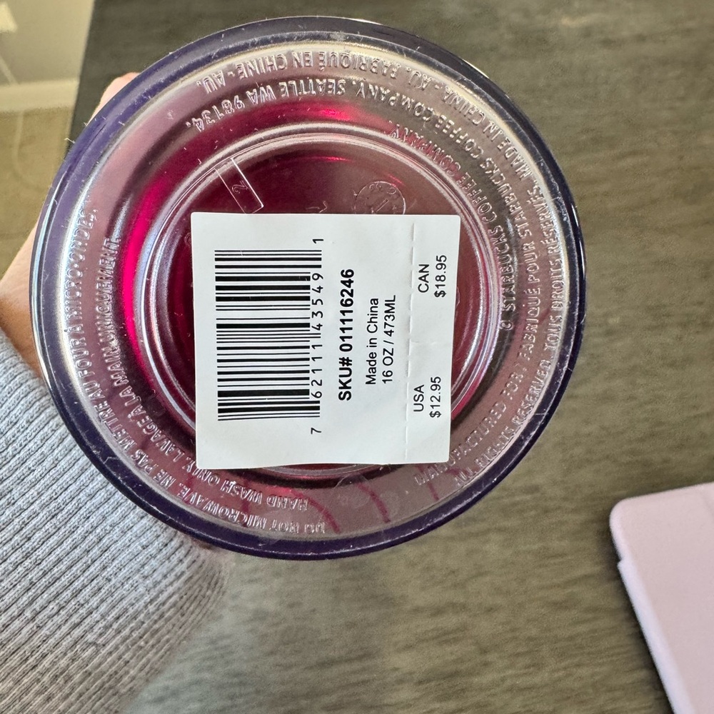 Starbucks Floral Tumbler - Purple and Gold Accents - Picture 6 of 6
